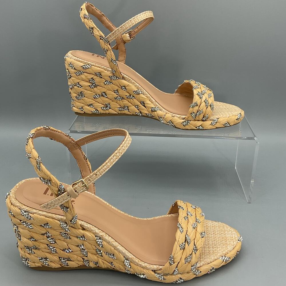 NEW I.N.C. Women’s Gillaa Espadrille Wedge Sandals Jute Size 7.5M